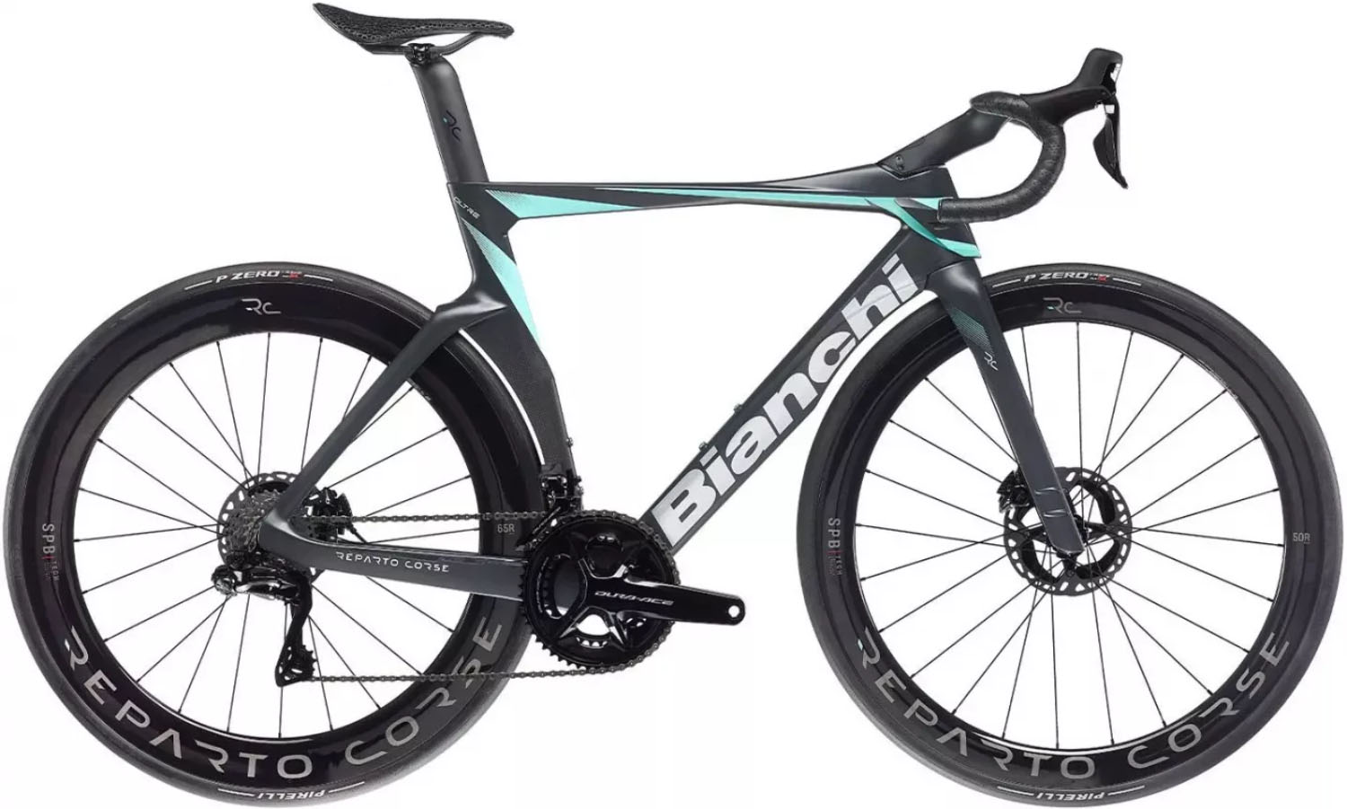 Фотография Велосипед BIANCHI Road Oltre RC Dura Ace-Di2 12sp Graphite-Carbon/CK16 Matt 55